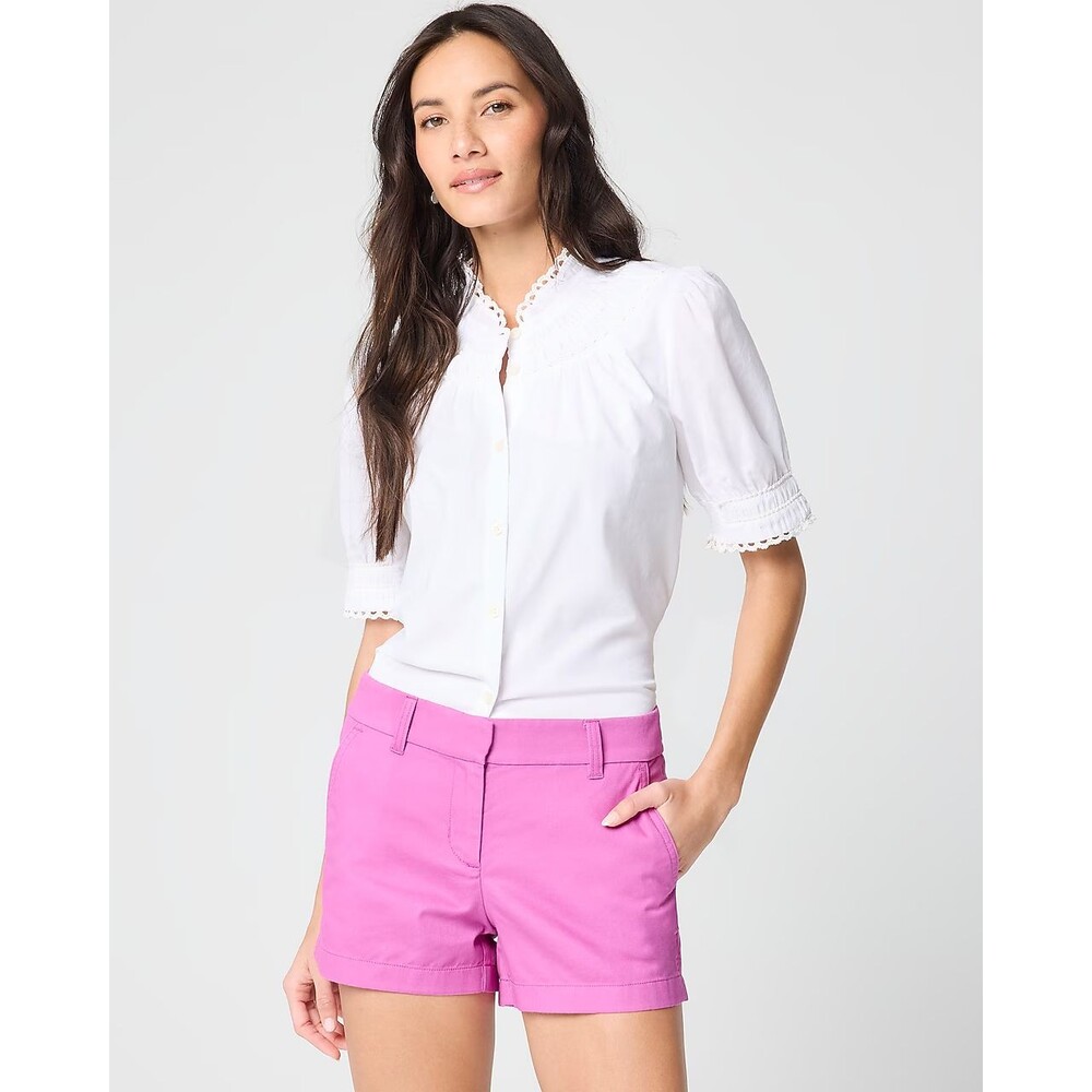 J.CREW Women’s Classic Chino Short 3.5” 2 Vintage Fuchsia Cotton Casual NWT B22
